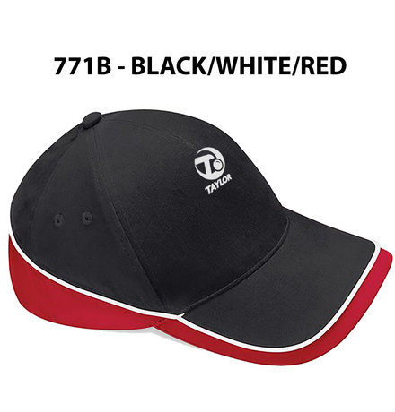Taylor Bowls Baseball Hat - Black/White/Red