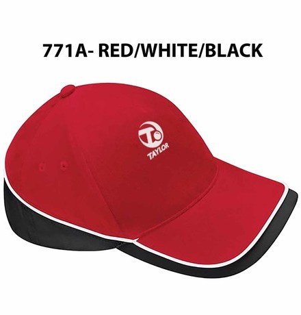 Taylor Bowls Baseball Hat - Red/White/Black