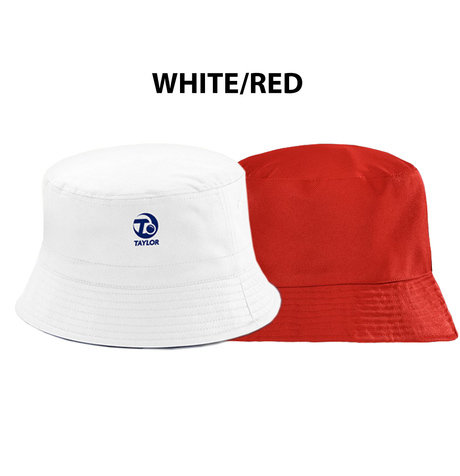 Taylor Bowls Reversible Sun Hat - WHITE/RED