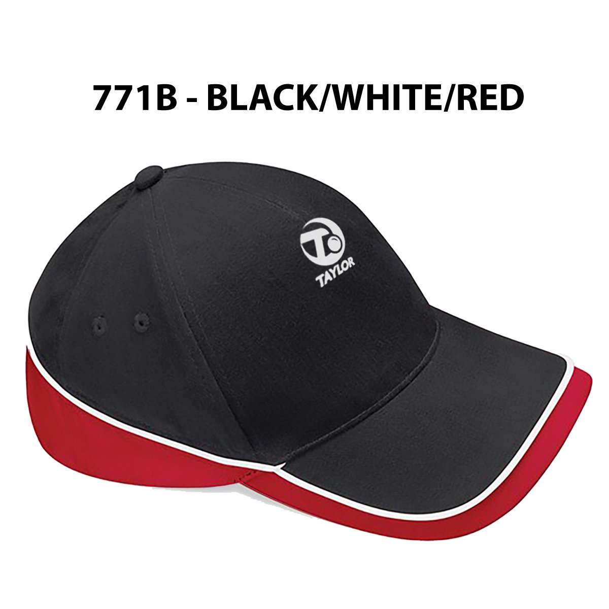 Taylor Bowls Baseball Hat - Black/White/Red