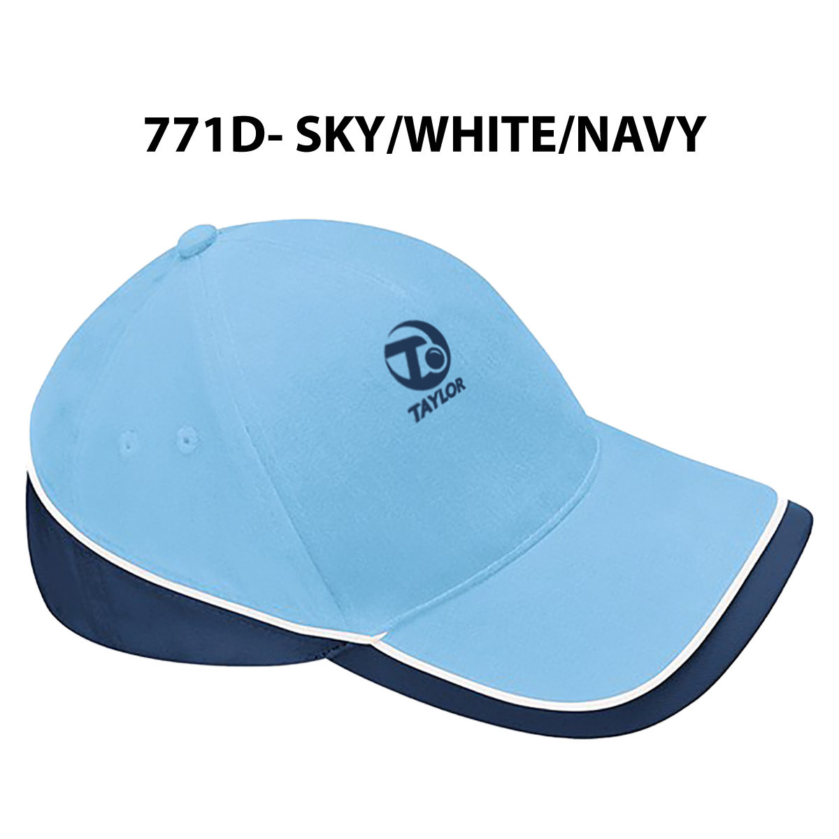 Taylor Bowls Baseball Hat - Sky/White/Navy