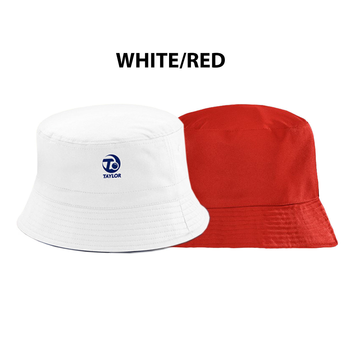 Taylor Bowls Reversible Sun Hat - WHITE/RED